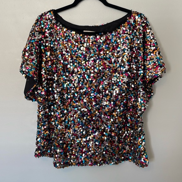 Multi Color Sequin Top - Picture 1 of 5